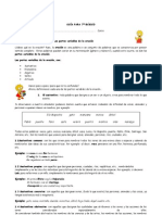 Séptimo GuíaPartes variables de la oración