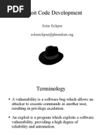 Exploit Code Development