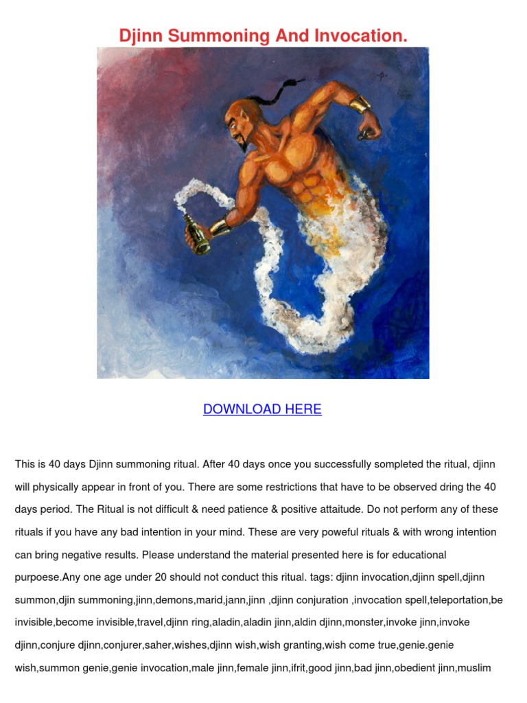 Djinn Summoning and Invocation | PDF | Jinn | Demons