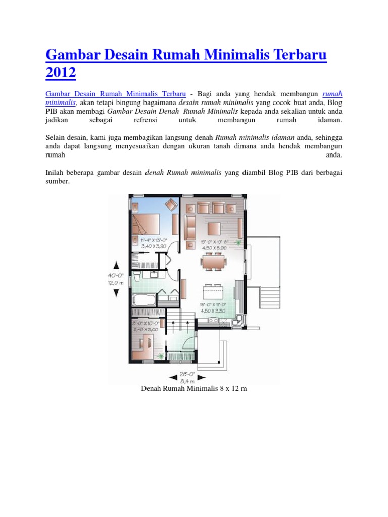 Gambar Desain Rumah Minimalis Terbaru 2012