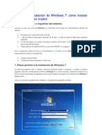 Manual de instalación de Windows 7