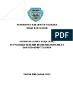 Download KERANGKA ACUAN KERJA KAKPENYUSUNAN RENCANA INDUKMASTERPLAN FS DAN DED RSUD TOLIKARA by Tiar Pandapotan Purba SN143871127 doc pdf