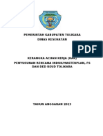 Kerangka Acuan Kerja (Kak) Penyusunan Rencana Induk/masterplan, FS Dan Ded Rsud Tolikara