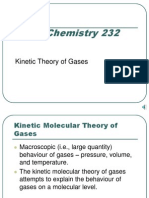 Chemistry 232: Kinetic Theory of Gases