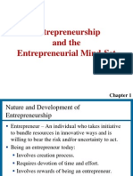 Entrepreneurship and The Entrepreneurial Mind-Set