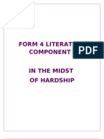 Form 4 Literature Component: in The Midst of Hardship