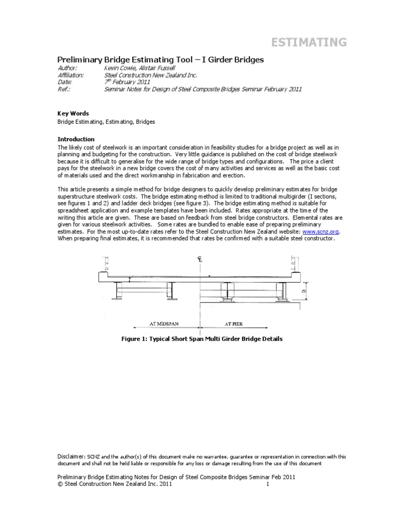Steel Bridge Estimation Structural Steel Metal Fabrication