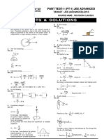 Hints & Solutions: Part Test-1 (Pt-1) Jee Advanced