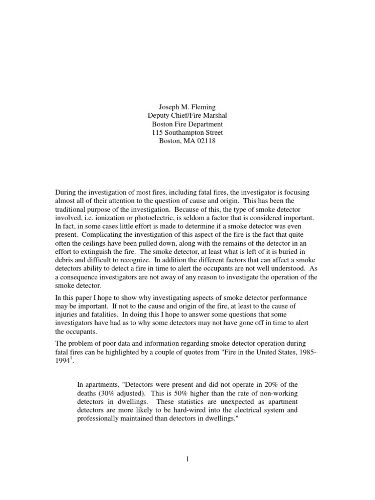 Types of fire detectors pdf picture