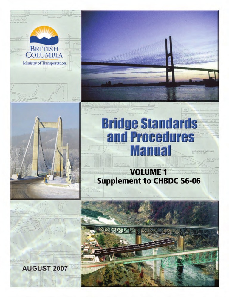 Bridge Standards Manual Sidewalk Structural Load