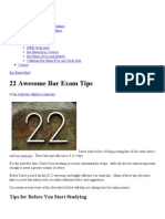 22 Highly-Effective Bar Exam Tips PDF