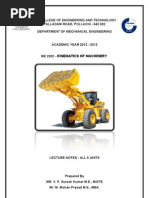Download Kinematics of Machinery Lecturer Notes All 5 Units by balajigandhirajan SN143912806 doc pdf
