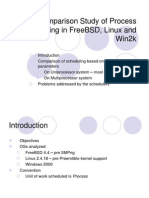 A Comparison Study of Process Scheduling in Freebsd, Linux and Win2K