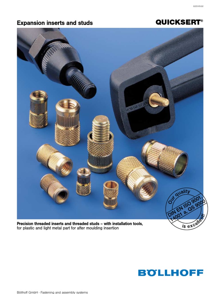 Bollhoff Quicksert Expansion Inserts | PDF | Mechanical Engineering ...