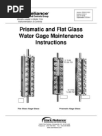 R500 E153C Prismatic and Flat Glass Water Gage Glasses