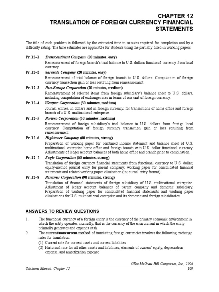Chapter 12, Modern Advanced accounting-review Q & exr | Expense | Equity  (Finance)