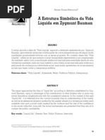 A Estrutura Simbólica da Vida Bauman
