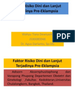 Faktor Risiko Dini Dan Lanjut Terjadinya Pre-Eklampsia