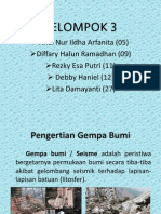 Gempa Bumi Jenis dan Penyebab