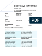 Perfect Conditional, Continuous - Form