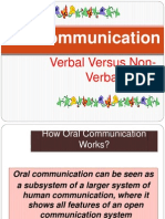 Communication: Verbal Versus Non-Verbal