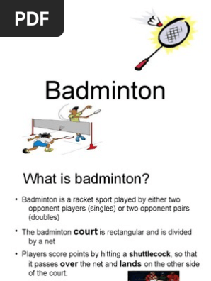 what is badminton