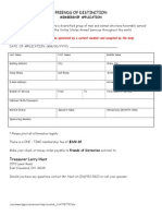 FOD Membership Application