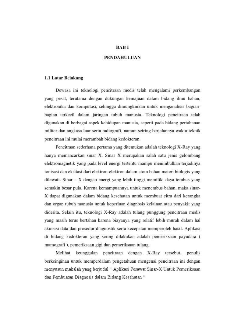 Makalah X Ray