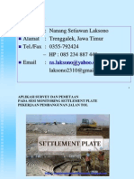 Presentasisurvey Settlement Plate