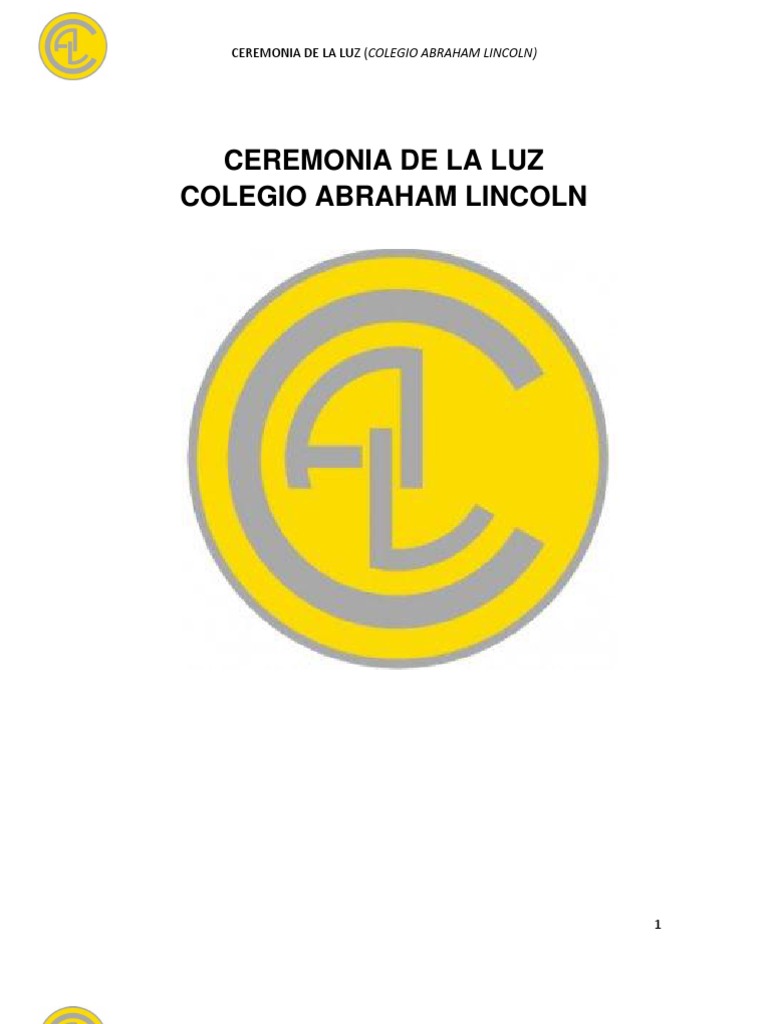 Ceremonia de la Luz en el Colegio Lincoln | PDF | Misa (liturgia ...