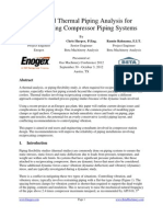 Improved Thermal Piping Analysis For Reciprocating Compressor Piping Systems