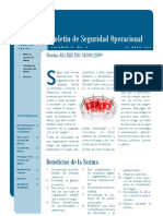 Boletín de Seguridad Operacional: Beneficios de La Norma