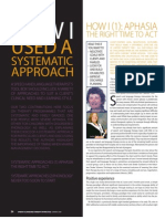How I Used A Systematic Approach (1) : Aphasia - The Right Time To ACT