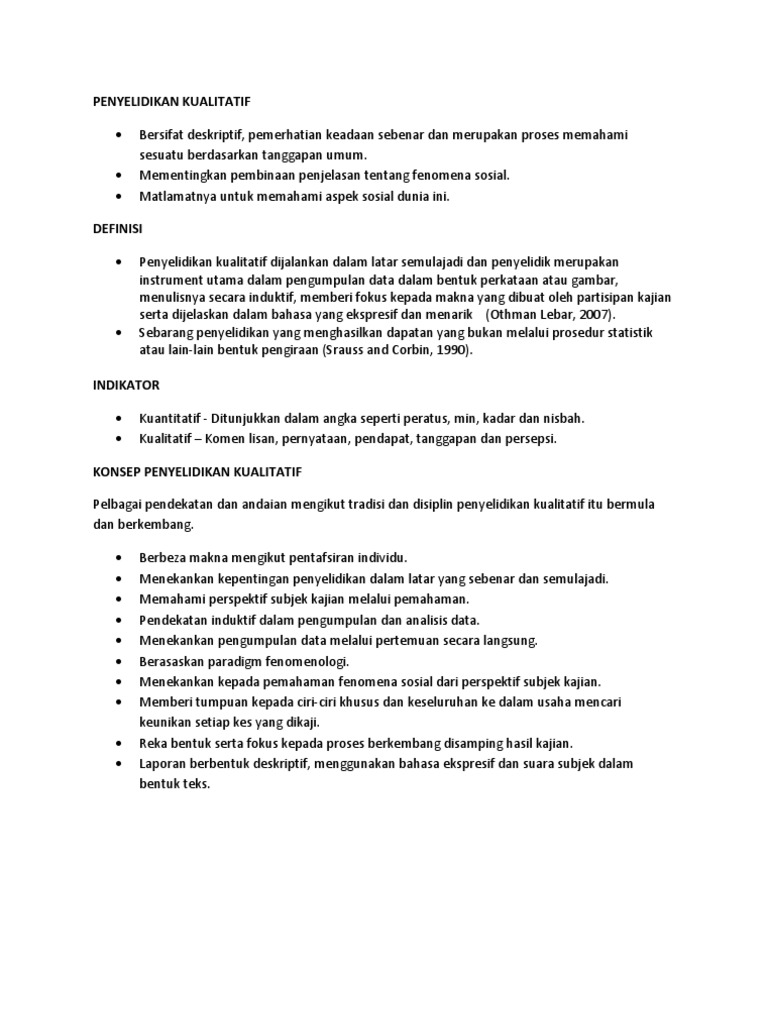 Penyelidikan Kualitatif Pdf