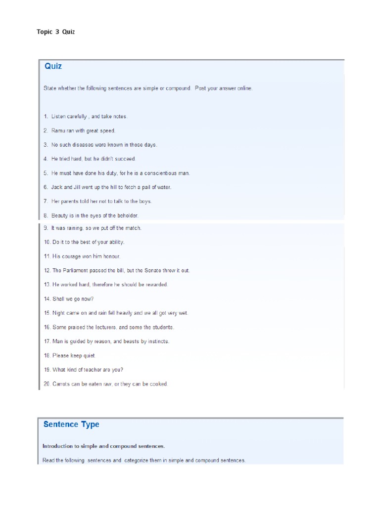 Topic 3 Quiz | PDF
