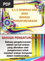 5.1.2 Generasi dan Aras Bahasa Pengaturcaraan