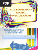 5.1.3 Pendekatan Bahasa Pengaturcaraan