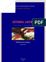 1. Istoria Artei. Materia de Examen. 2012