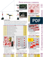 Postes Metálicos e Correntes