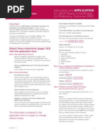 PBT Application Form