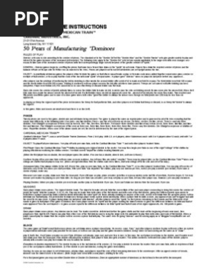 16 Domino Game Instructions
