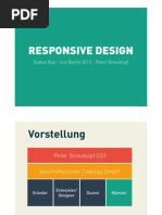 Download Responsive Design by Peter Grosskopf by Peter Grosskopf SN144022968 doc pdf