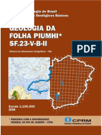 Geologia da Folha Piumhi: Mapa e Nota Explicativa