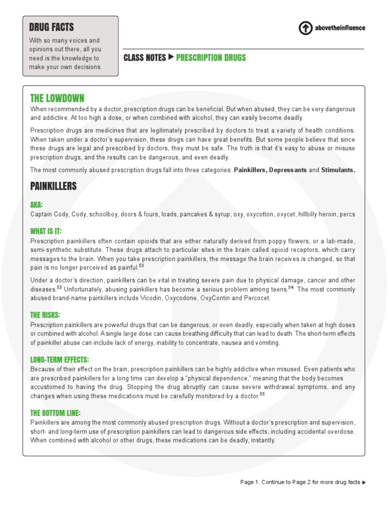 Ati Drugfacts Prescription | PDF | Stimulant | Oxycodone