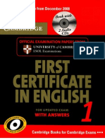 Cambridge First Certificate in English 1 Desconocido