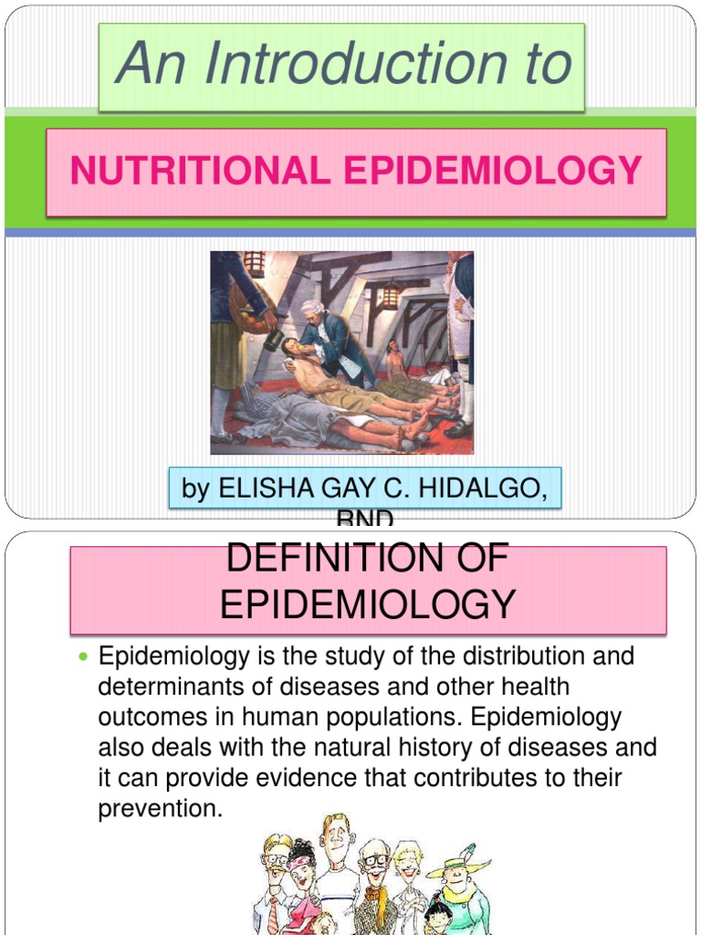 Nutritional Epidemiology PDF Epidemiology Vitamin