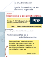 Geografía Económica y Recursos Regionales