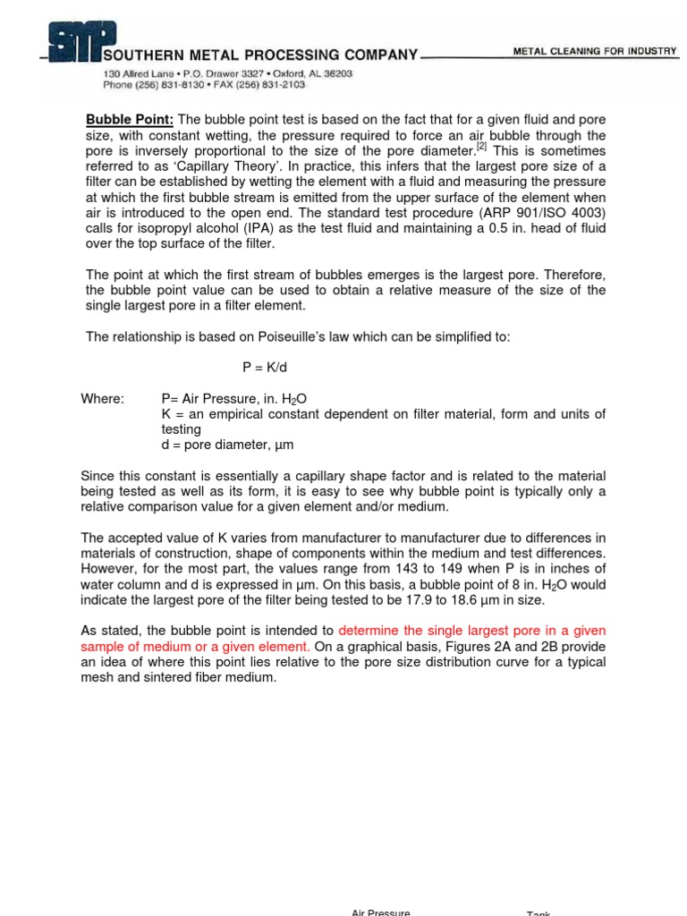 Bubble Point Vs 10 Bubble Point | PDF | Porosity | Sintering