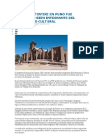 Templo de Tintiri en Puno Fue Declarado Bien Integrante Del Patrimonio Cultural