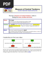 Measure of Central Tendency